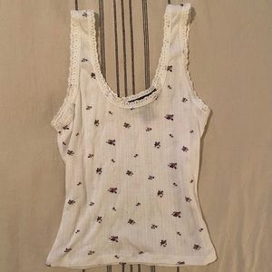 dainty eyelet tank top